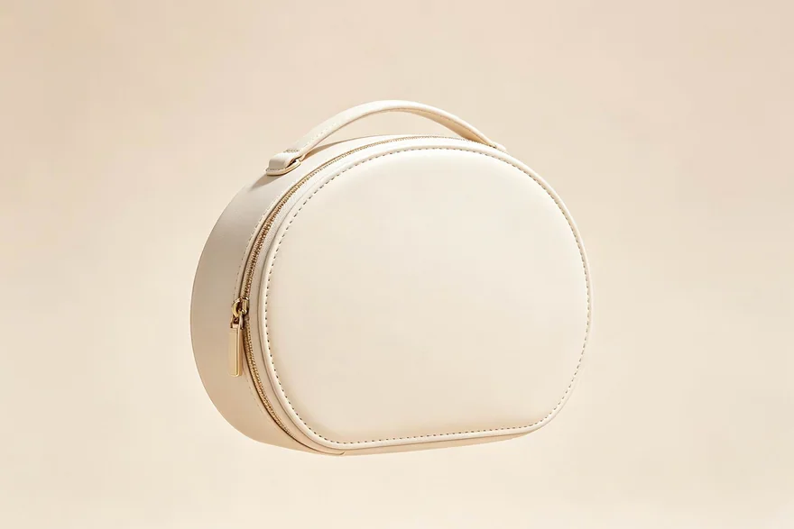 Standing makeup bag — custom cosmetic bag product reference