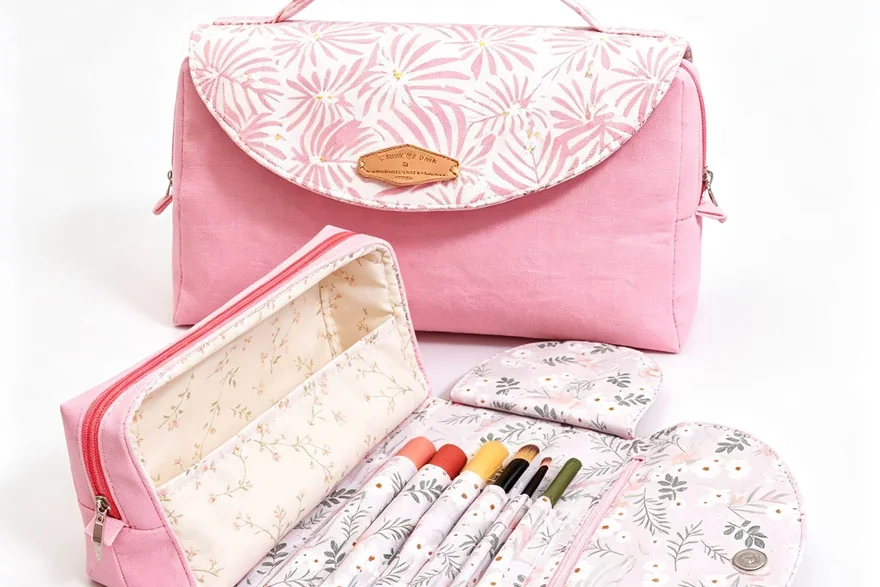 Cosmetic Bag Features That Increase Perceived Value — Bulk cosmetic bag production detail