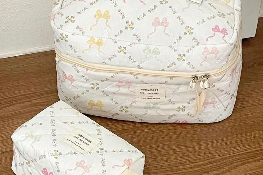 Custom Cosmetic Bag Sustainability Certifications — Custom logo cosmetic bag sample