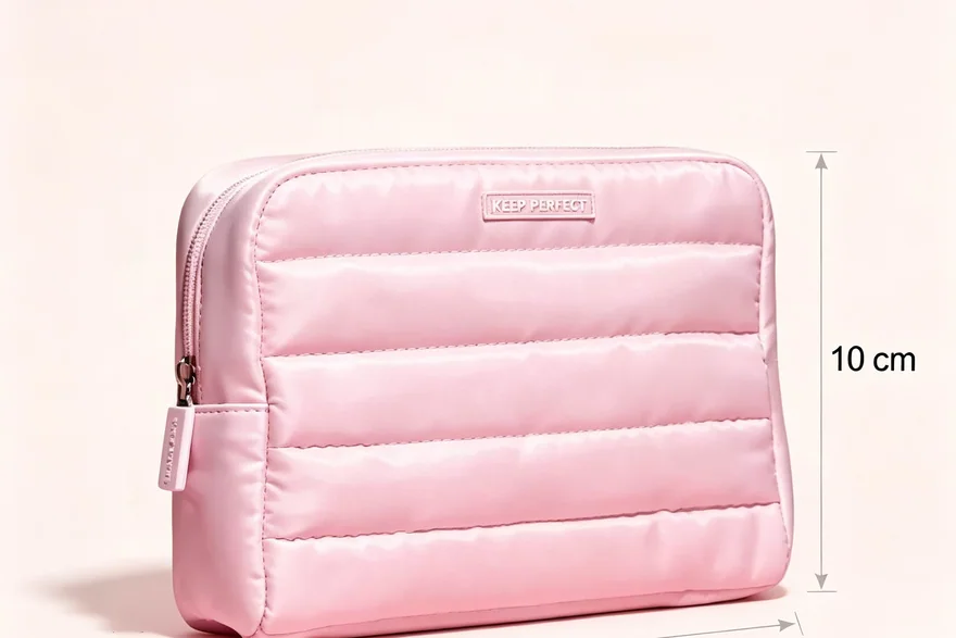 Material and construction detail for Custom Logo Makeup Bags guide — Custom cosmetic bag and makeup bag programme