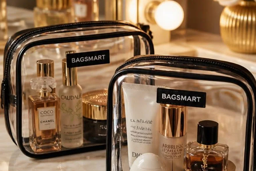 Branding and logo application on Eco — Custom cosmetic bag and makeup bag programme