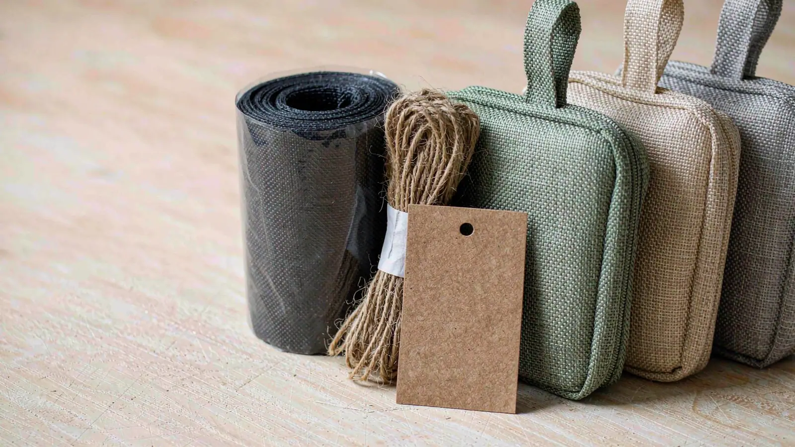 eco friendly cosmetic bag, recycled makeup bag, sustainable toiletry bag