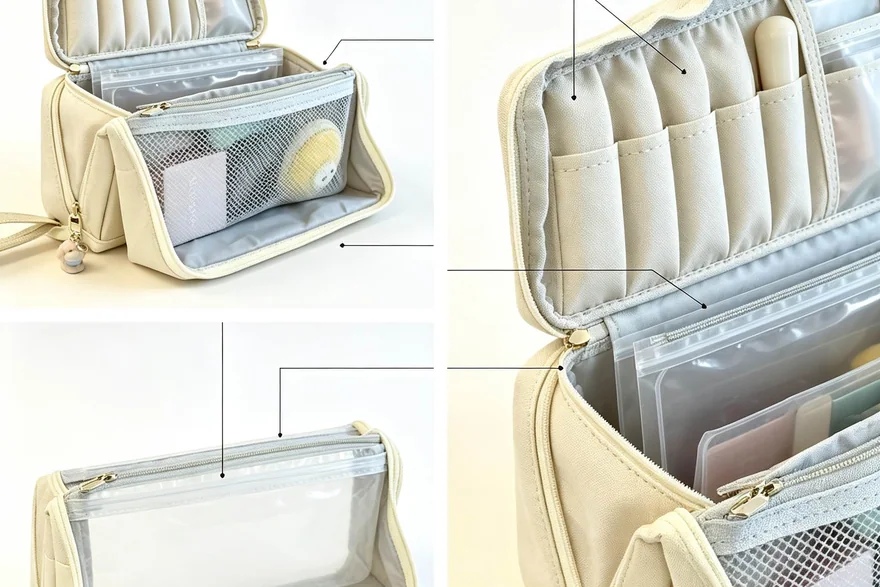 Roll — Bulk cosmetic bag production detail