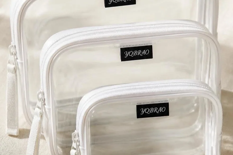 Toiletry Bag with TSA — Beauty bag material and construction detail